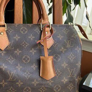 New VACHETTA LEATHER COWHIDE KEY BELL CLOCHETTE Luggage Tag Tan